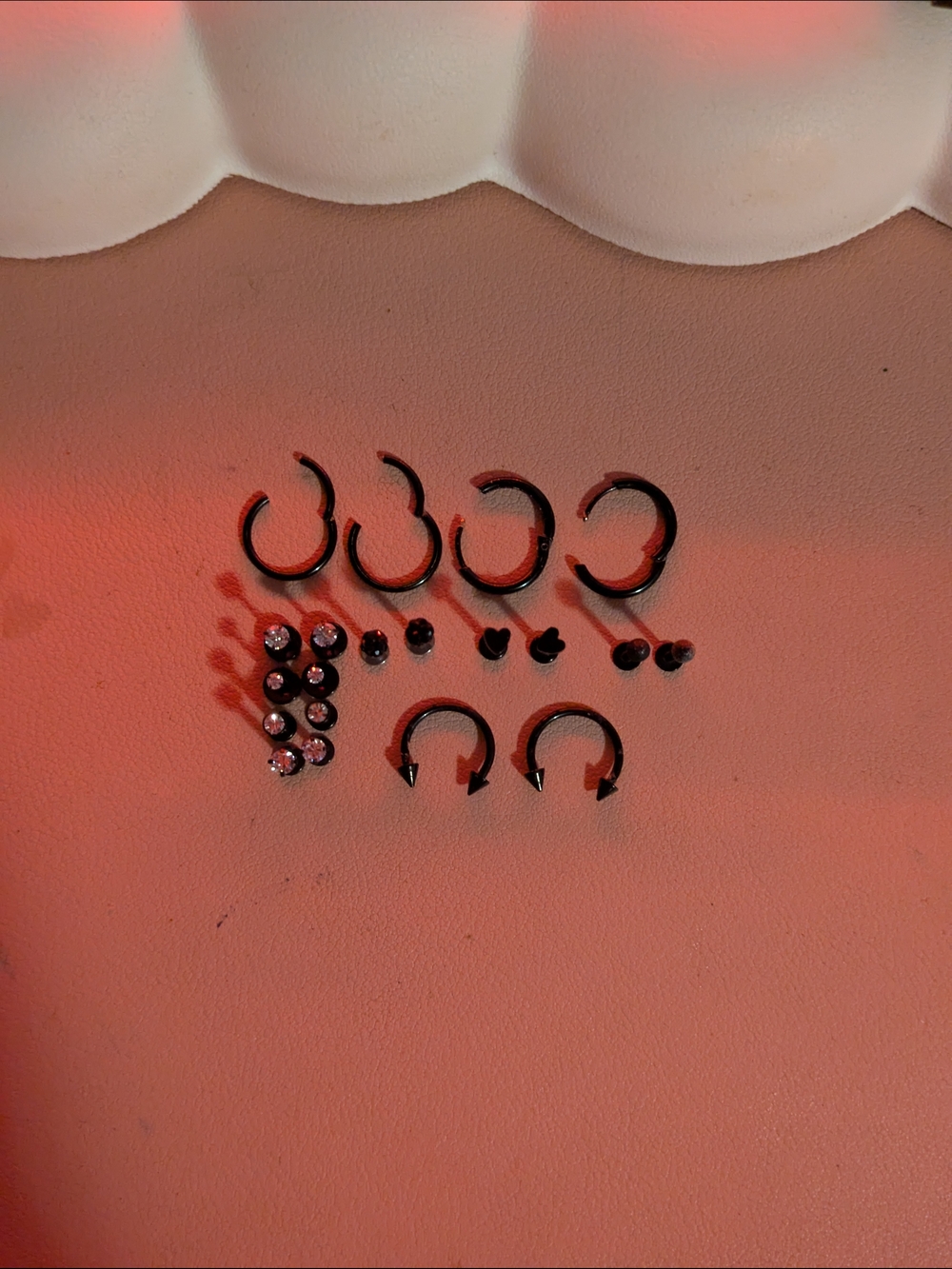 Black 10pc Set Of Earrings